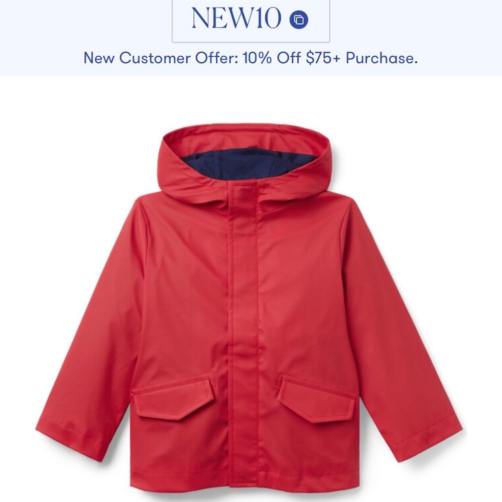 Classic Janie & Jack Rain Coat - NWT